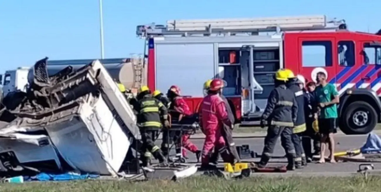 Un choque entre camiones en RN34 dejó a una mujer embarazada herida