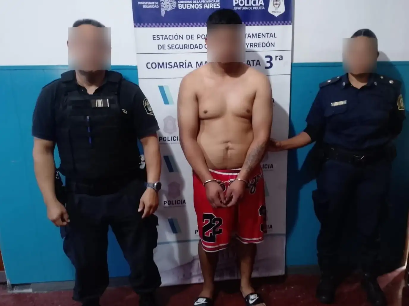 Un hombre de 35 años fue detenido luego de protagonizar un episodio de violencia en la vía pública.