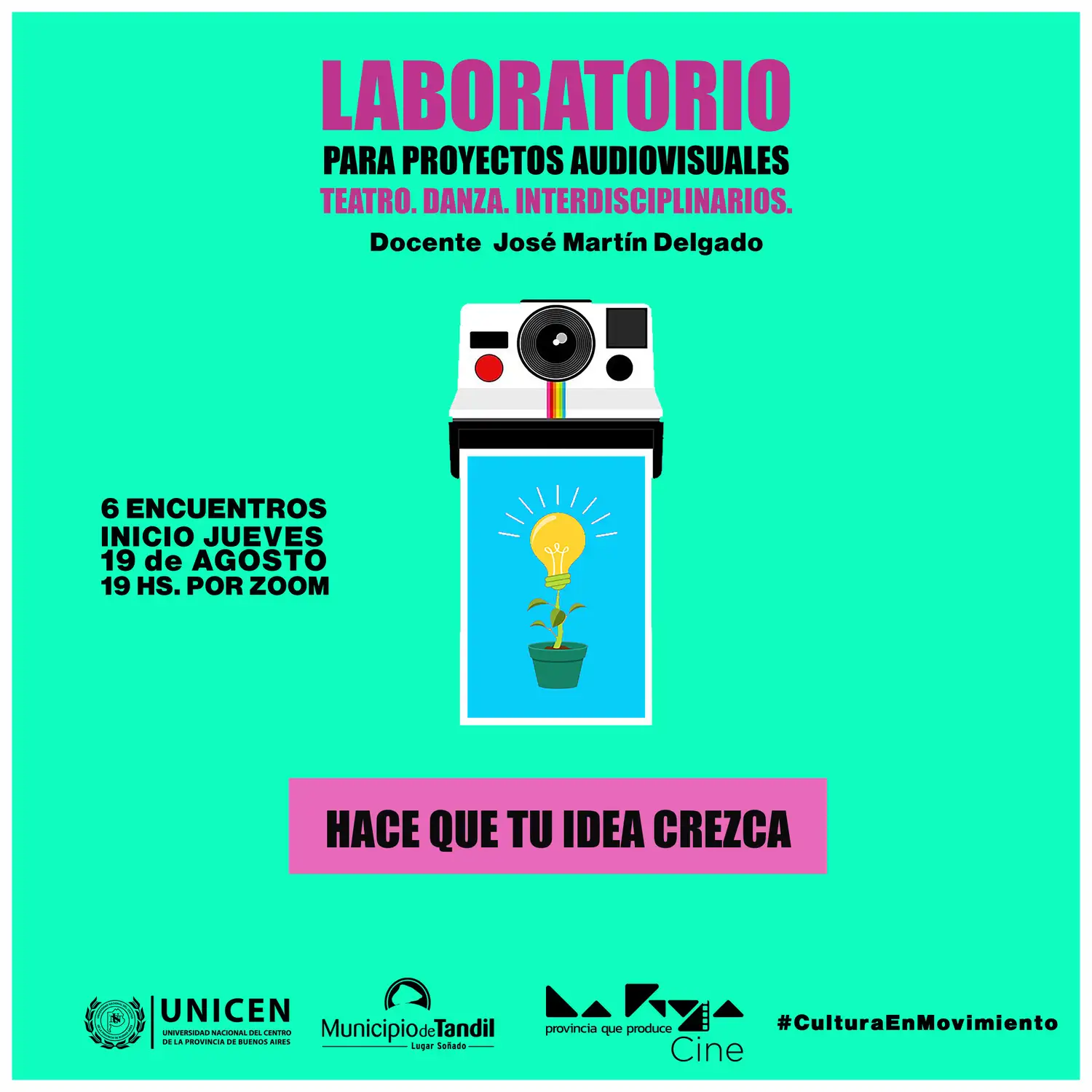 El Municipio y la Unicen becan a artistas para que participen de un laboratorio de desarrollo de proyectos audiovisuales