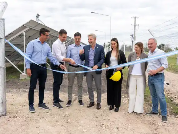 Se inauguró el primer parque solar de Enersa en Sauce Pinto