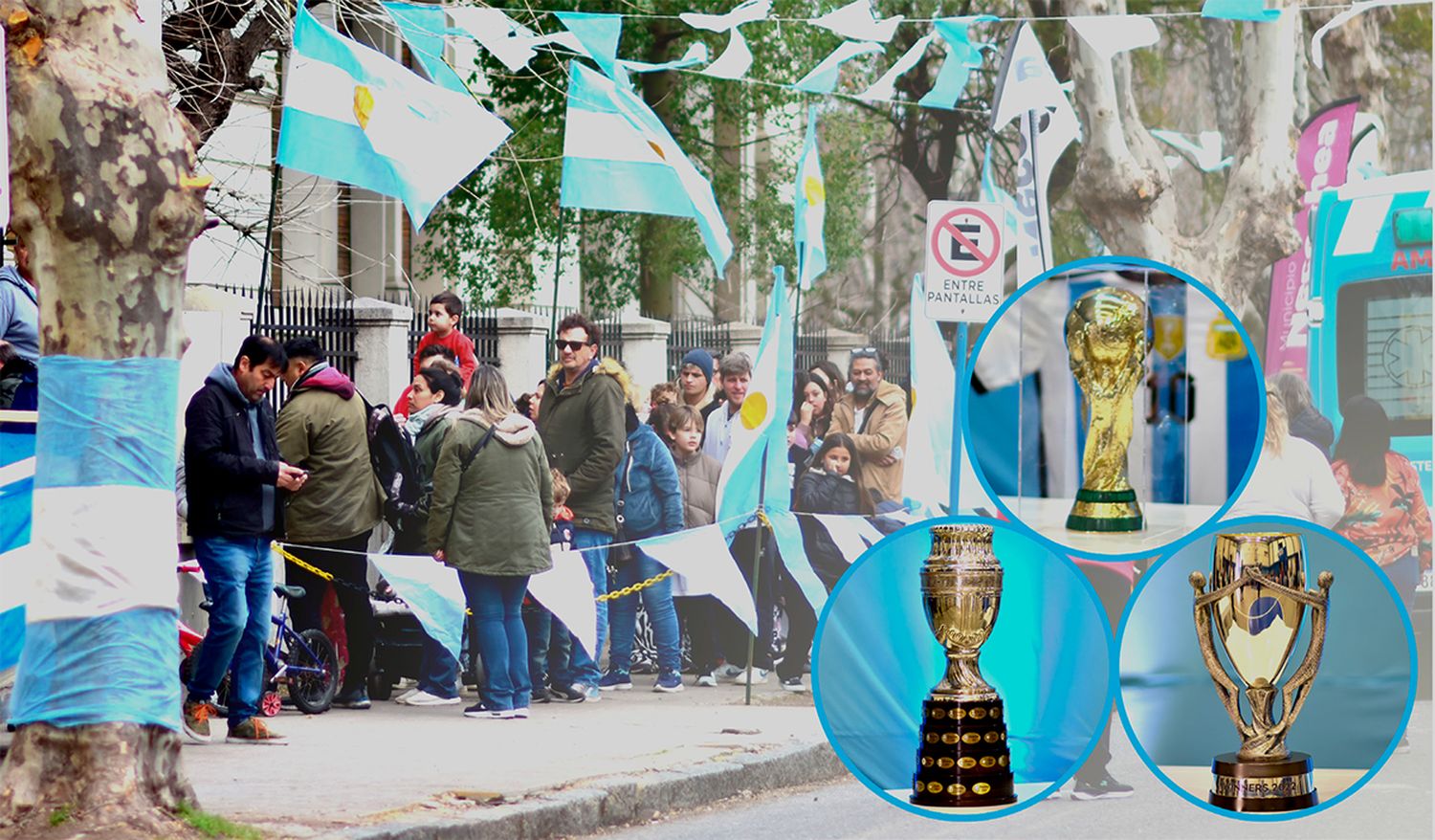 Por momentos. Hubo colas de simpatizantes para ingresar al SUM del colegio