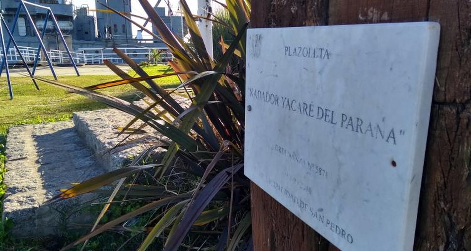 La plazoleta con la que en 2010 fue homenajeado en vida Agenor Almada