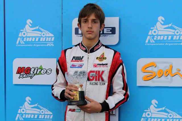 Emiliano Stang subió al podio en Río Cuarto