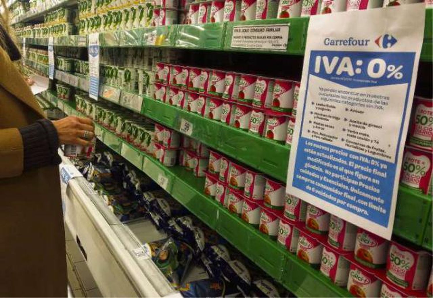  La Asociación de Defensa de Consumidores afirmó que la quita del IVA no tuvo los efectos deseados 