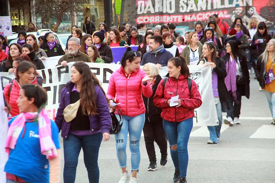 Ni una menos. Marcha en calles del centro