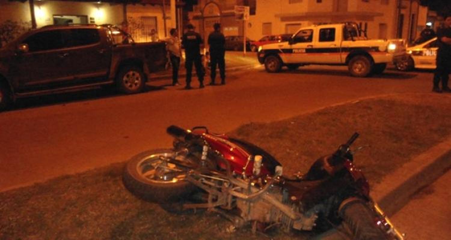 Un joven resultó con lesiones en accidente de tránsito