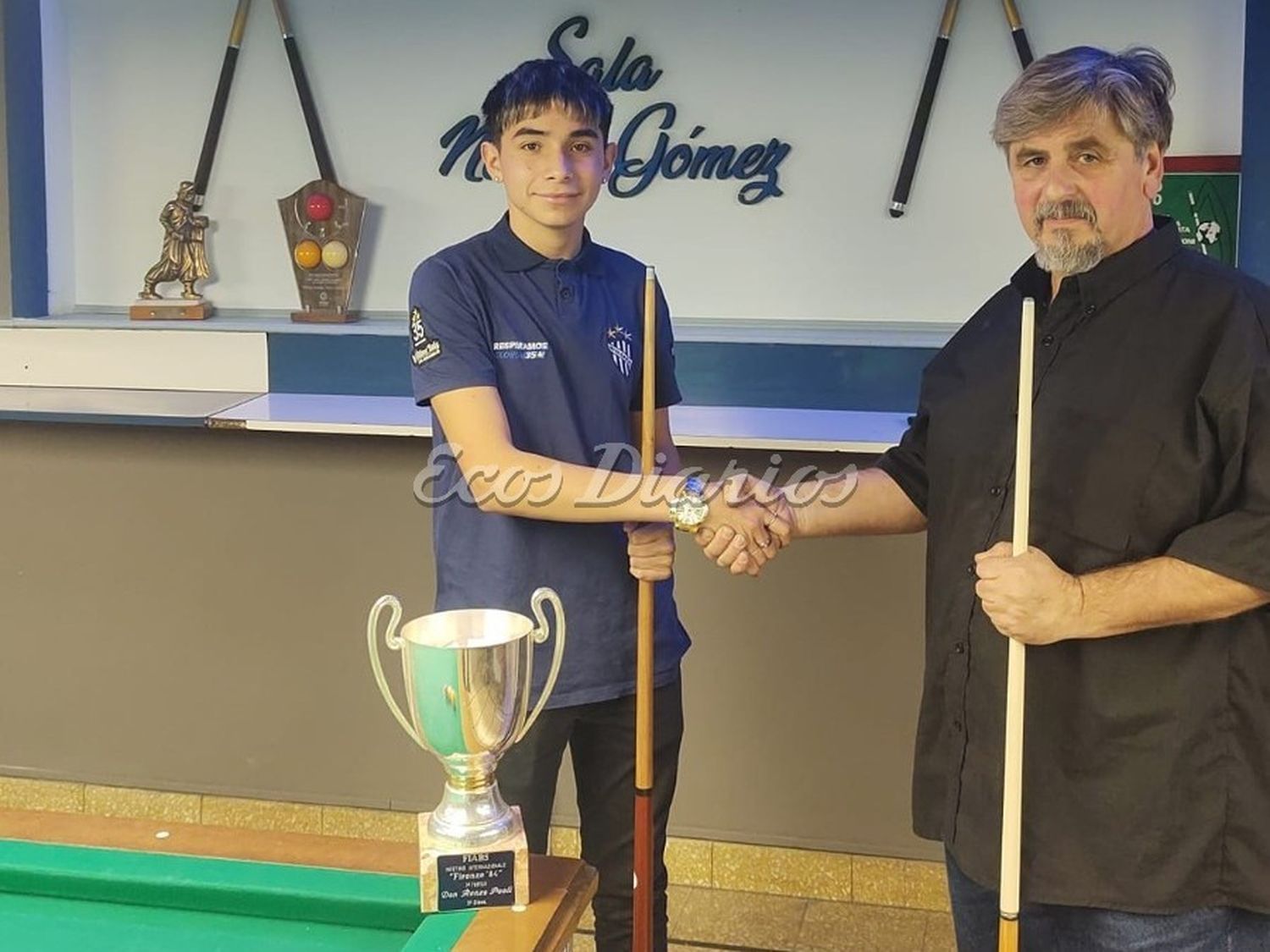 Finalistas. Axel Acosta venció a Raúl Dinizio