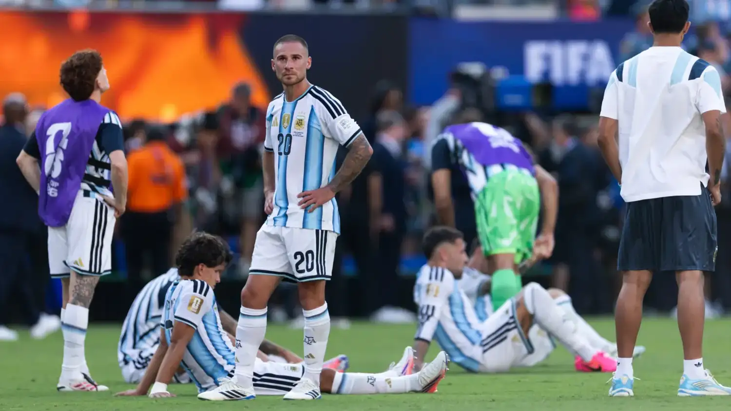 La decepción de Barco, Álvarez, Mac Allister y Otamendi.