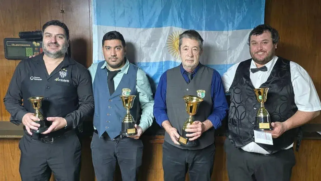 Martín Mariño, Juan Rodrígez, José Luis Dindart y Guillermo Leunda