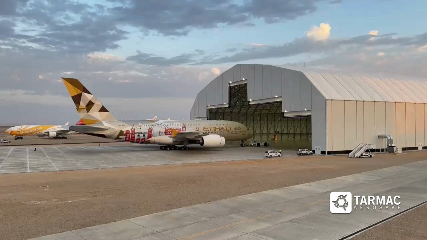 Nuevo hangar récord con capacidad para aviones A380 en el aeropuerto de Teruel