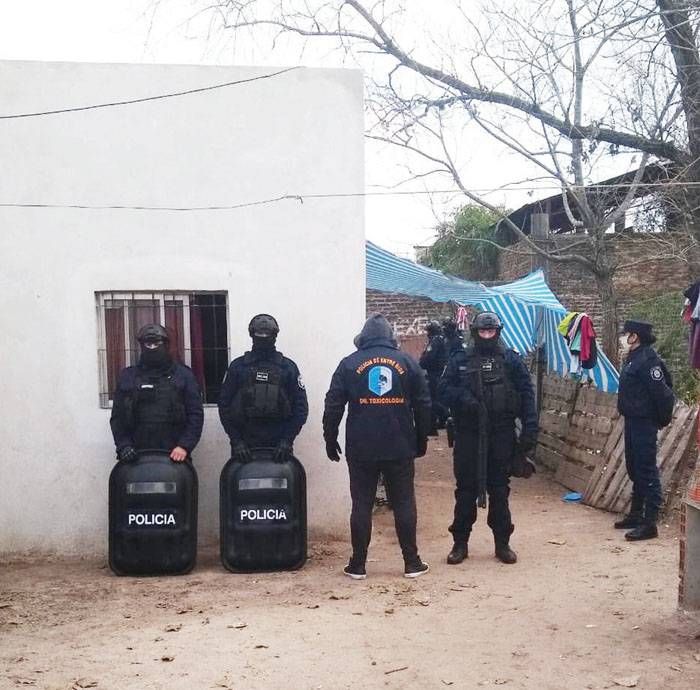 Allanamientos por narcomenudeo por la policía de Entre Ríos