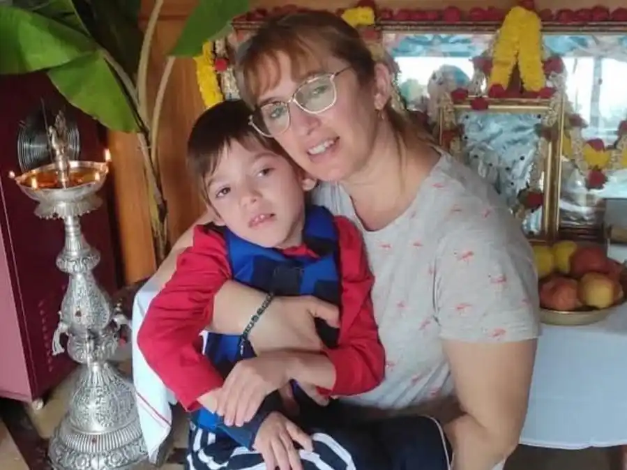 Juan Cruz, tiene parálisis cerebral y también hizo el tratamiento con el Cytotron