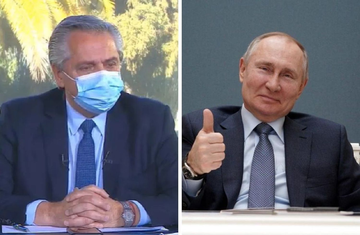 Putin se puso a disposición de Alberto Fernández y le ofreció medicamentos y asistencia médica