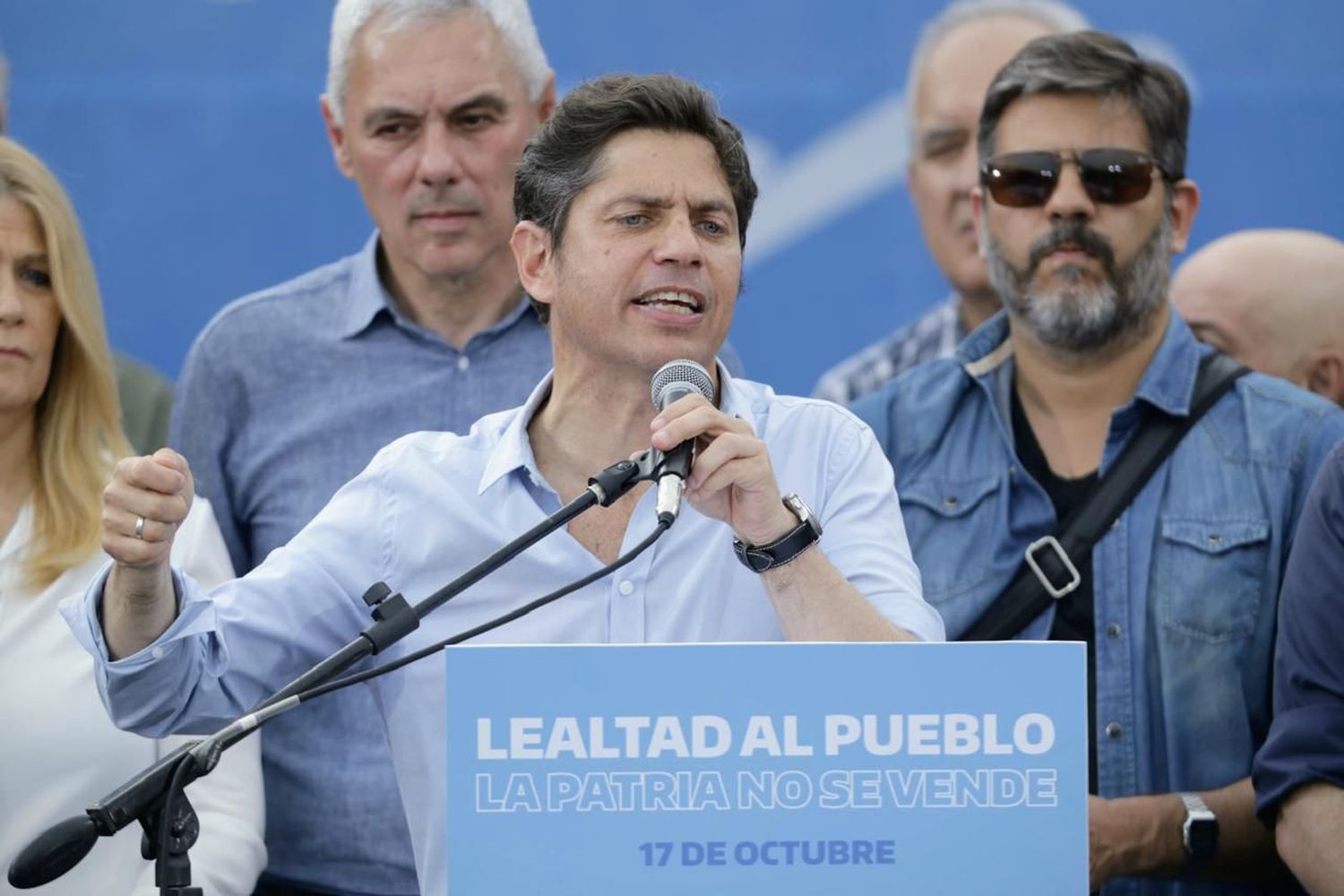 Kicillof en el acto por el Día de la Lealtad