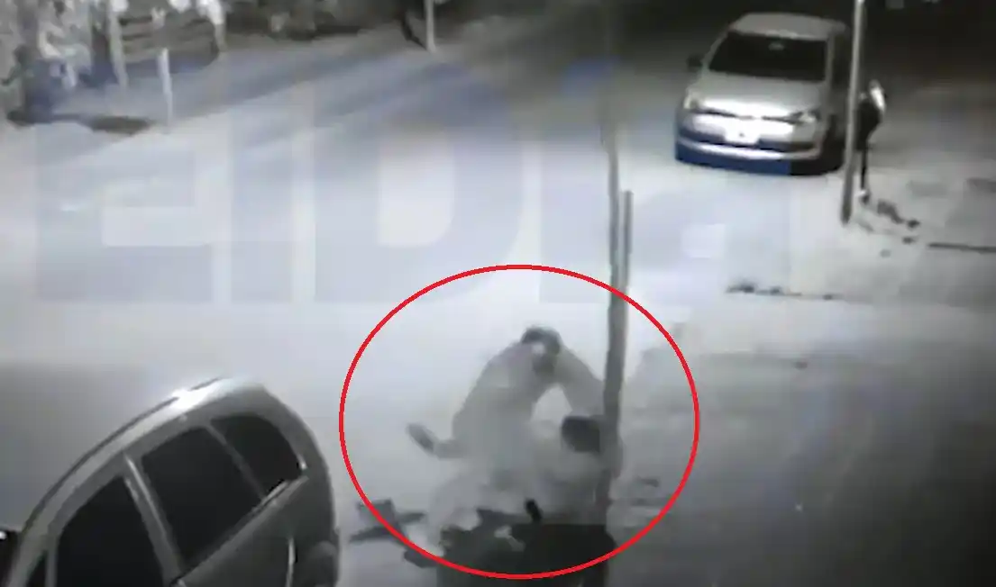 Una cámara de seguridad registró la brutal agresión a Hugo Gorla