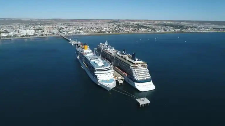 Puerto Madryn: atracaron dos cruceros con 7 mil pasajeros