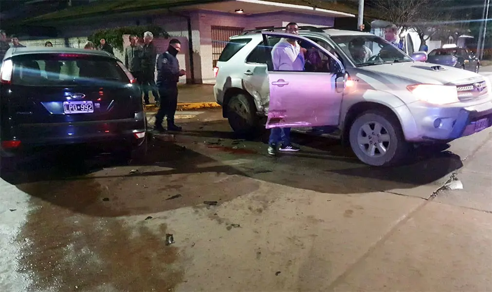 Fuerte colisión sin heridos