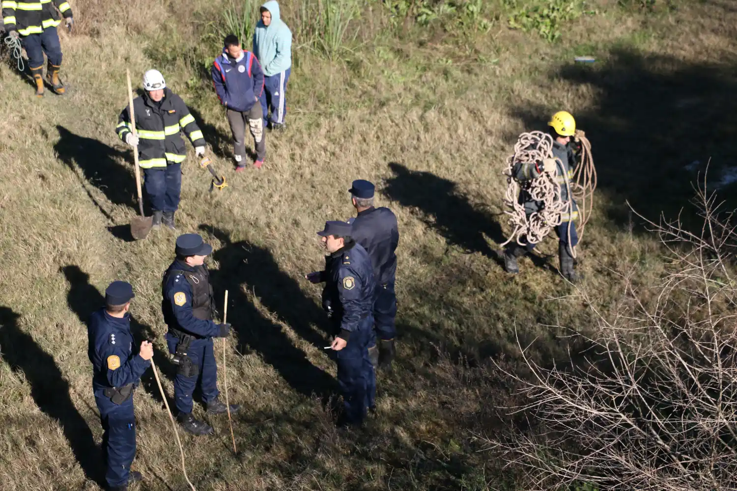 Los perros detectaron un rastro de Cortesi, pero aún no arrojaron resultados positivos