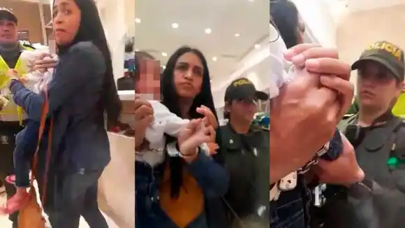 ¡ESCÁNDALO en Colombia! Venezolana es maltratada y esposada «por reclamar» sus prestaciones