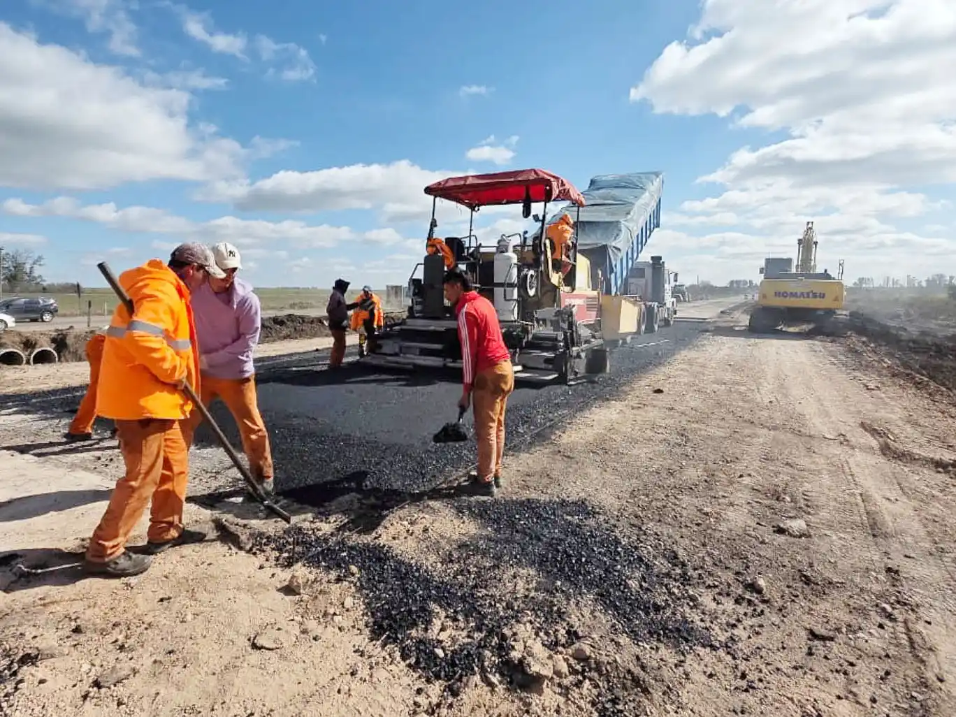 Se habilitó el tránsito sobre la ruta provincial 20 a la altura de la nueva alcantarilla transversal