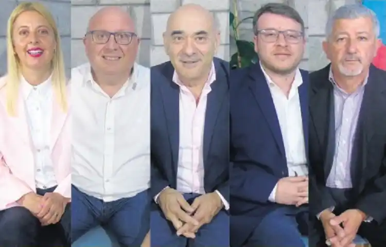 Los cinco precandidatos explicaron sus proyectos