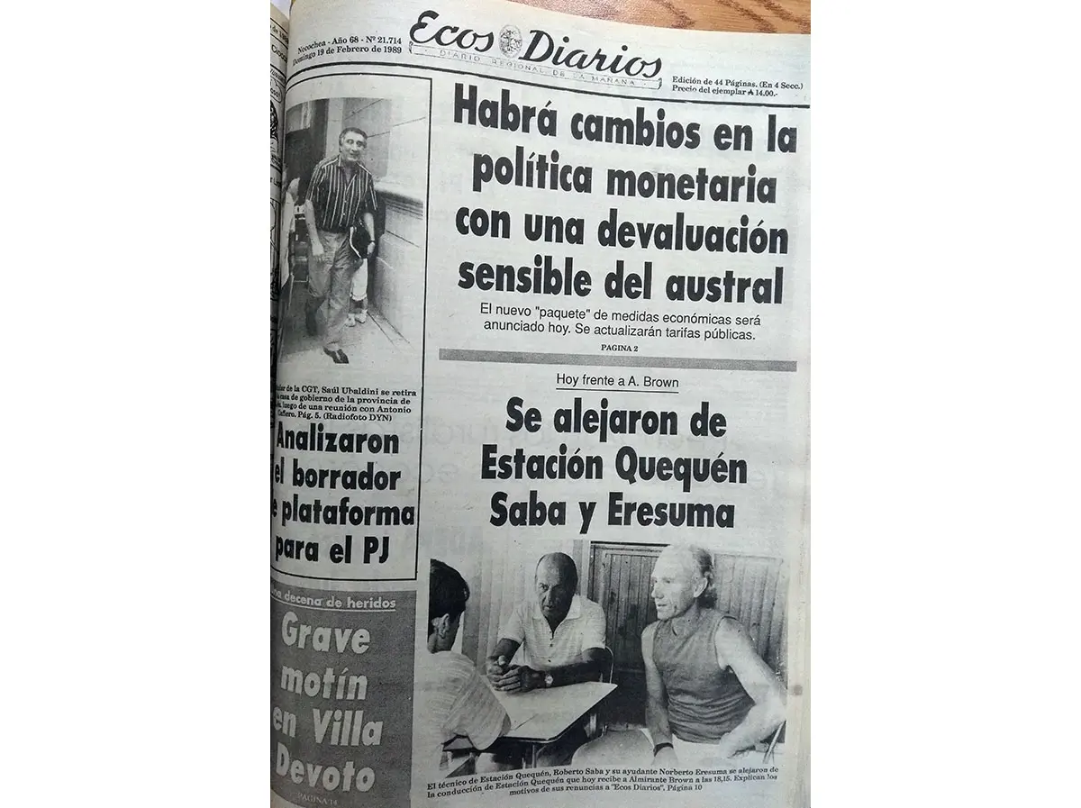 Domingo 19 de febrero de 1989