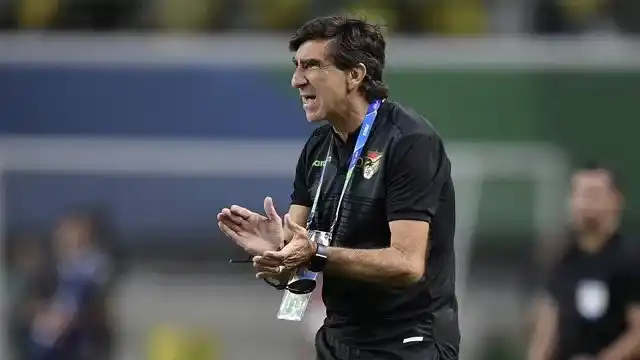 Gustavo Costas en su último paso por el seleccionado boliviano.