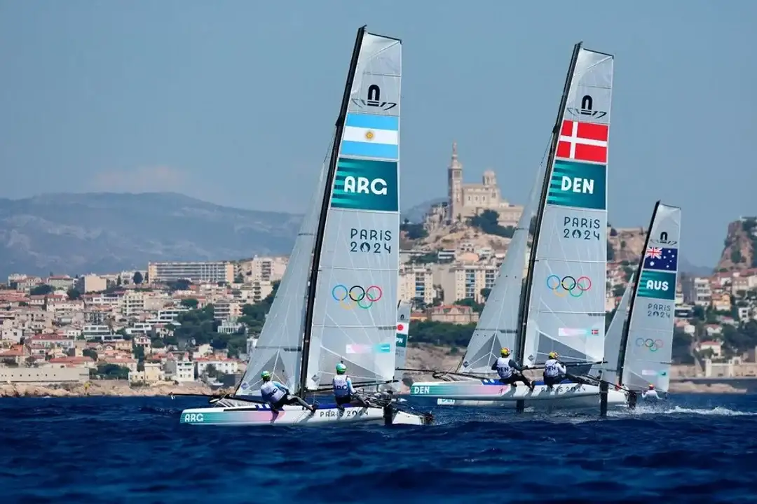 Nacra 17: Majdalani y Bosco tuvieron una gran jornada y escalaron hasta la segunda posición