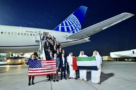 United Resumes Non-Stop Service to Dubai