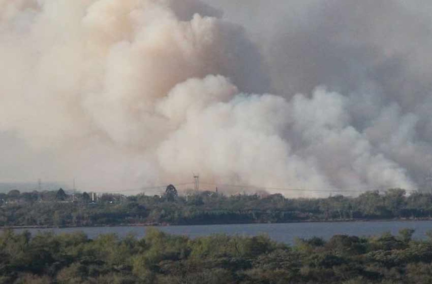 Por la quema de pastizales en las islas, piden la urgente intervención del Sistema Federal de Manejo del Fuego