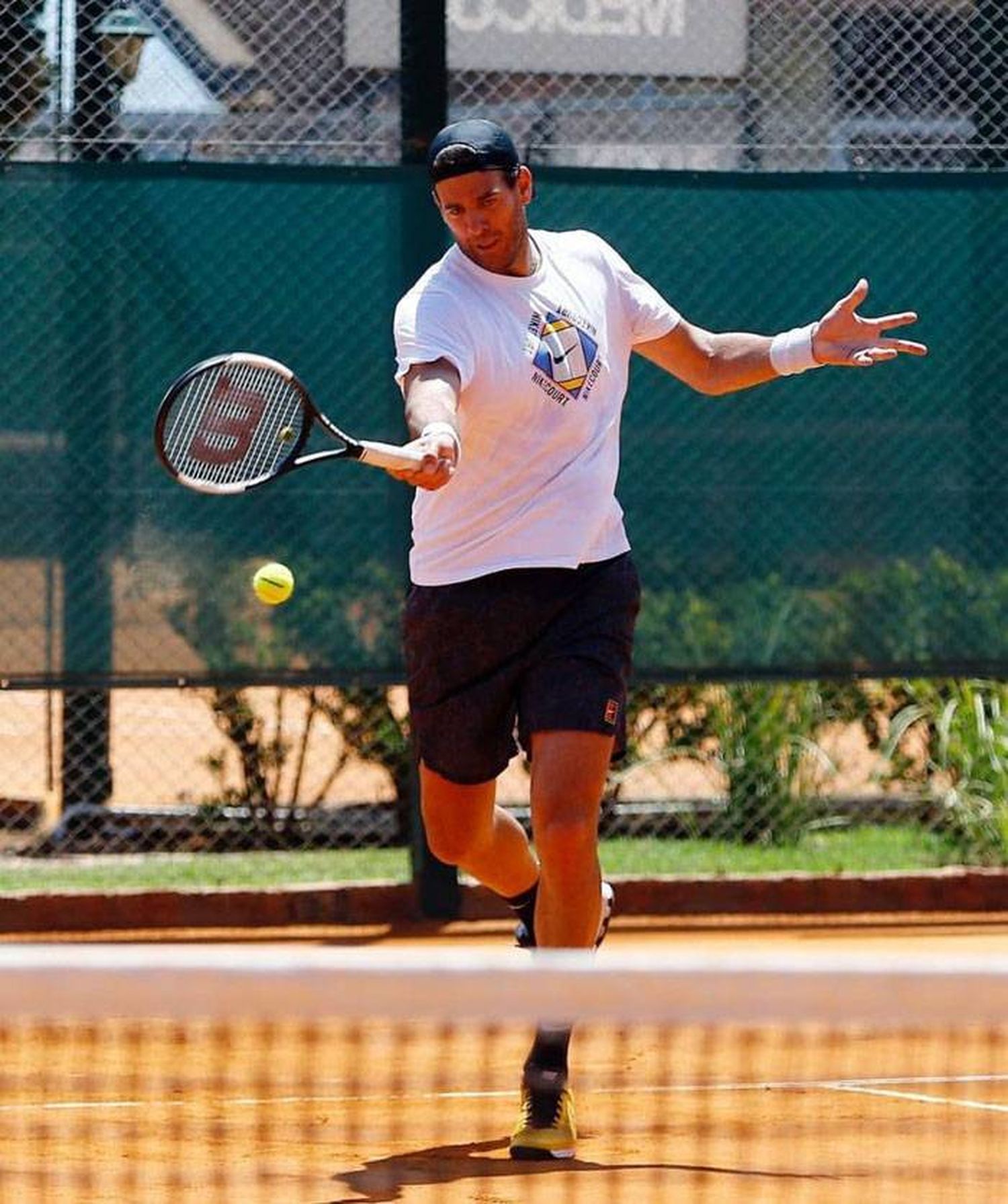 Juan Martín Del Potro entrena en Tandil con el Argentina Open como objetivo