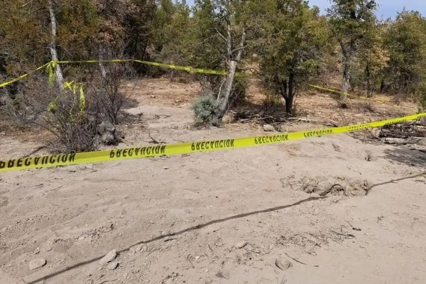 Fosa clandestina en Chihuahua, México. Foto: AEI