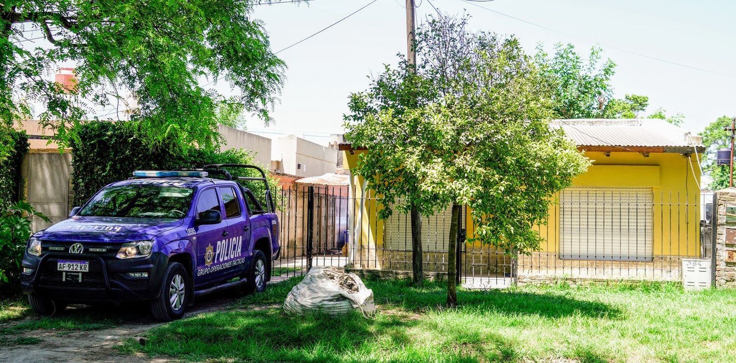 La casa donde ocurrió el trágico hecho