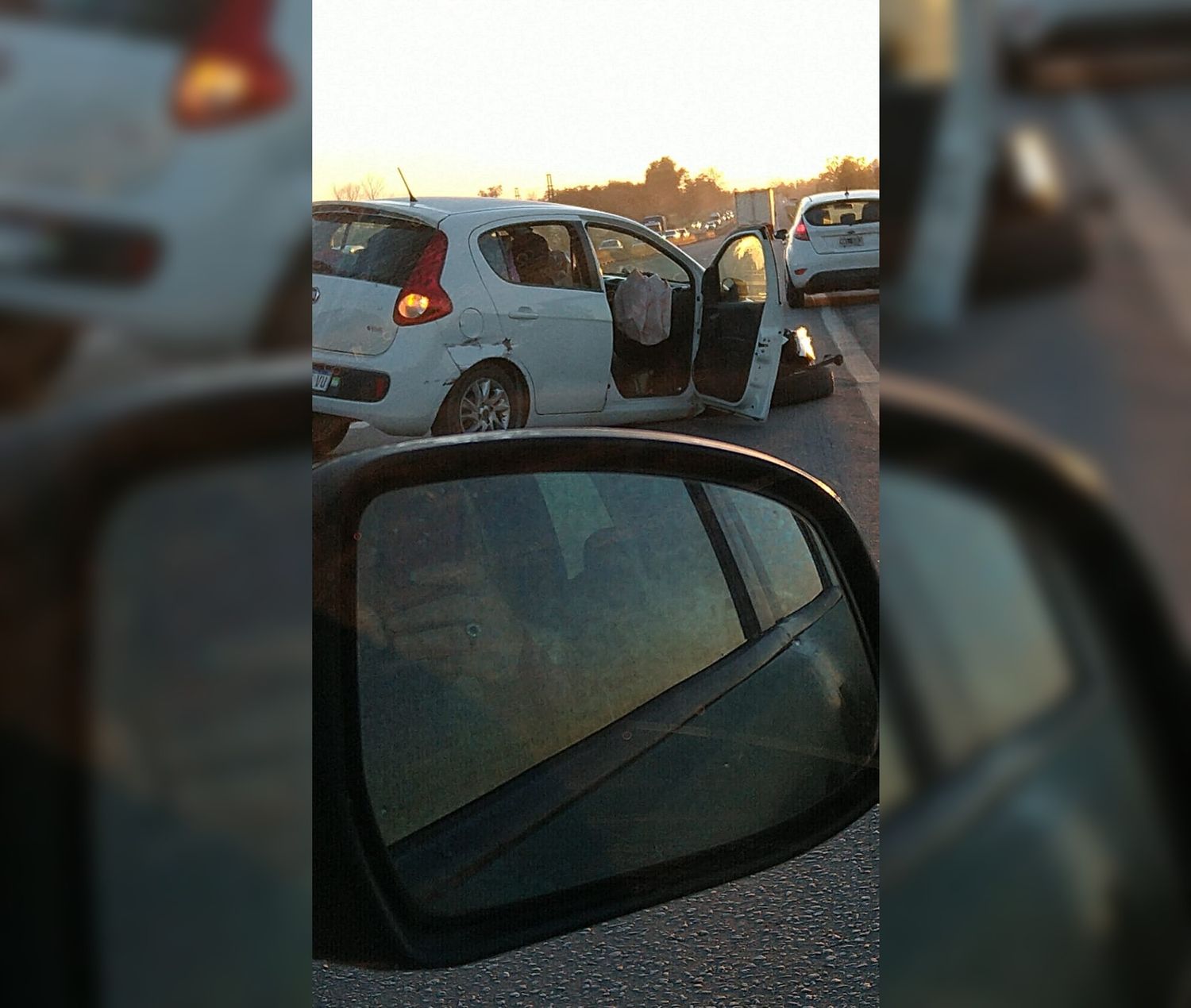 La madre del concejal Lafalce sufrió un accidente en la zona del puente Zárate-Brazo Largo