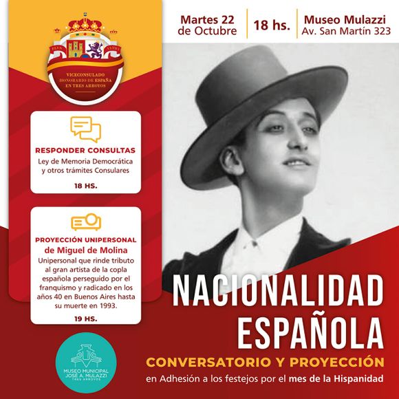 Conversatorio y proyección sobre nacionalidad española