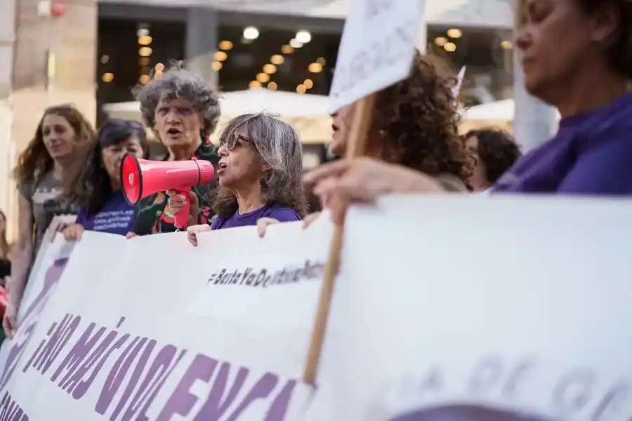 Macha contra la violencia machista. EFE