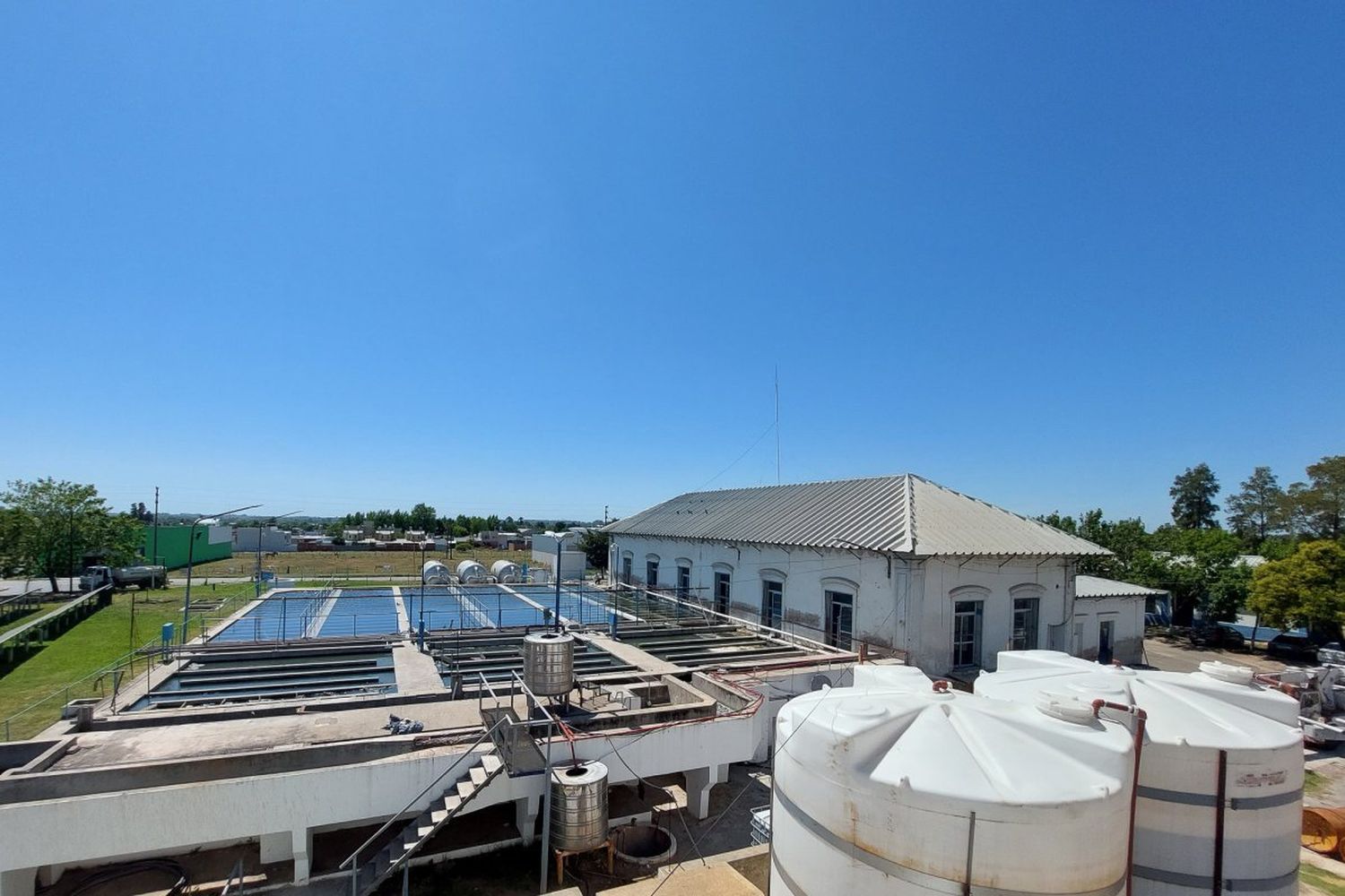 Este lunes estará frenada la planta de Obras Sanitarias