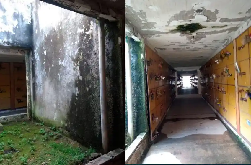 Casi abandonado, así está hoy el Cementerio Parque