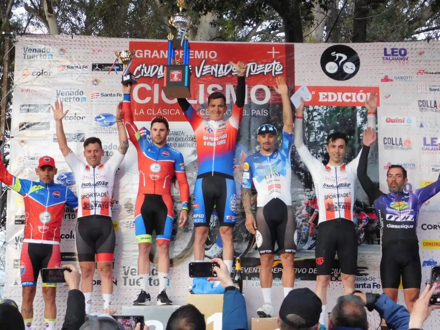 Sergio Fredes, de SAT, fue el ganador de la prueba principal. Foto: gentileza