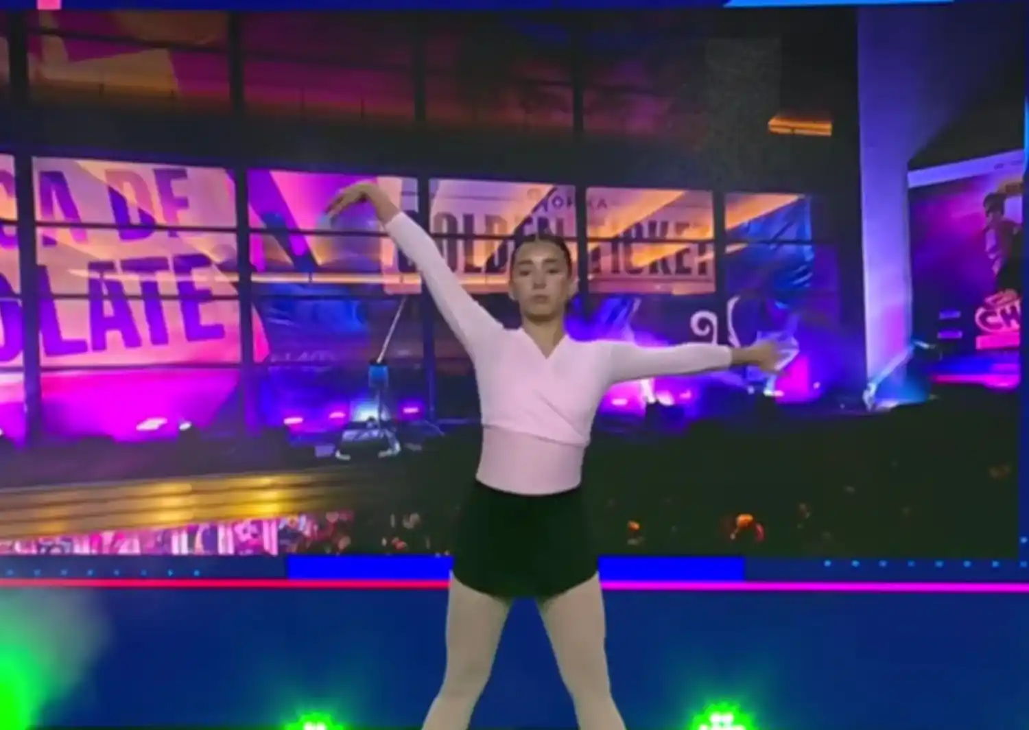 La joven estuvo en el programa Nara Que Ver y presentó un show de baile.