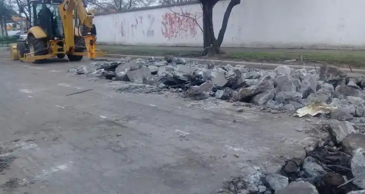 Juan B. Justo: Retoman la repavimentación hasta Mitre