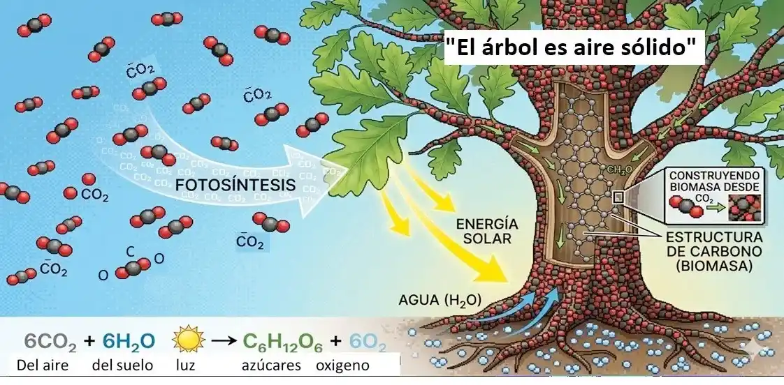“El árbol es aire sólido”