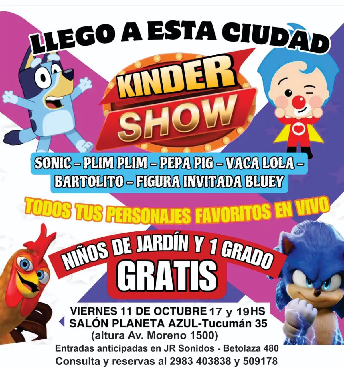 Llega Kinder Show a Tres Arroyos