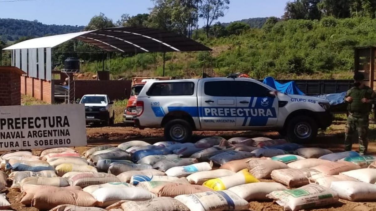 Decomisan más de 4 toneladas de soja de contrabando en Misiones