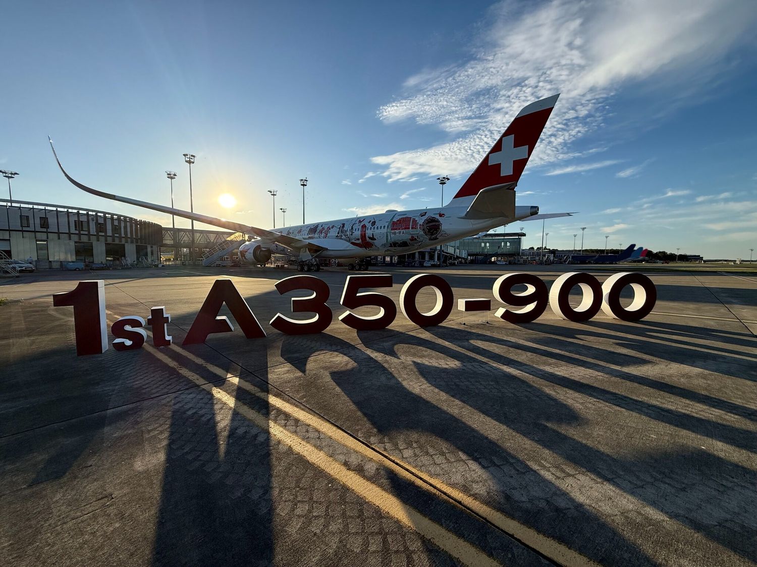 SWISS recibe su primer Airbus A350-900 y marca un nuevo capítulo en su historia