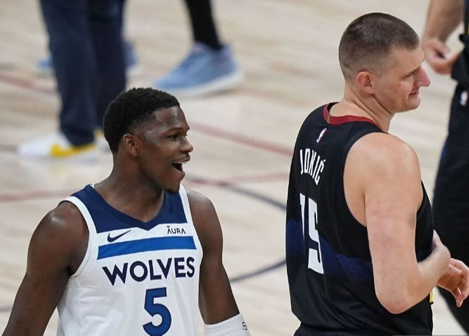 La burla por la que Nikola Jokic se enojó con Anthony Edwards