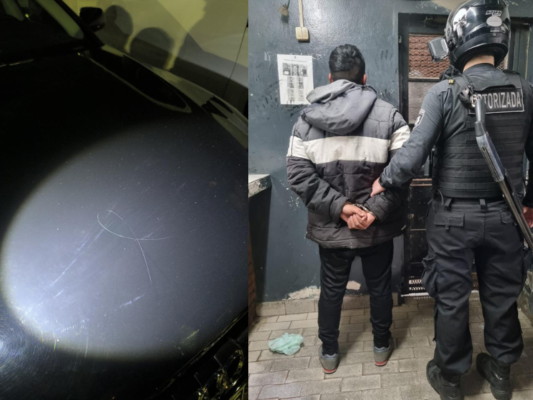 Detuvieron a un cuidacoches que rayó un auto tras exigir dinero para estacionar.