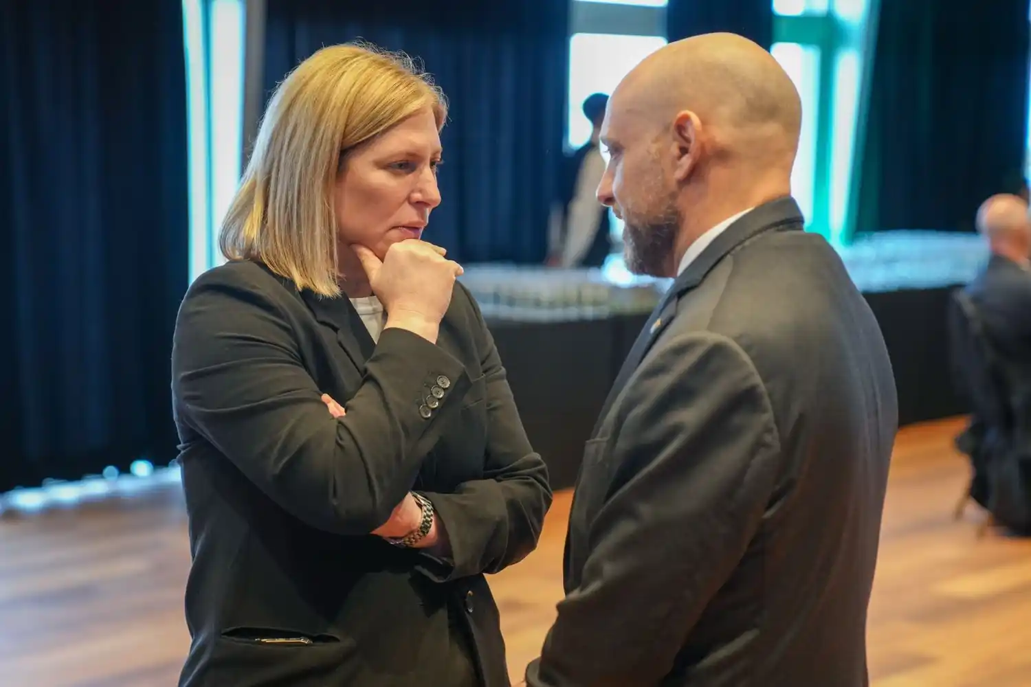 Vicegobernadora Gisela Scaglia junto al ministro Gustavo Pucccini.