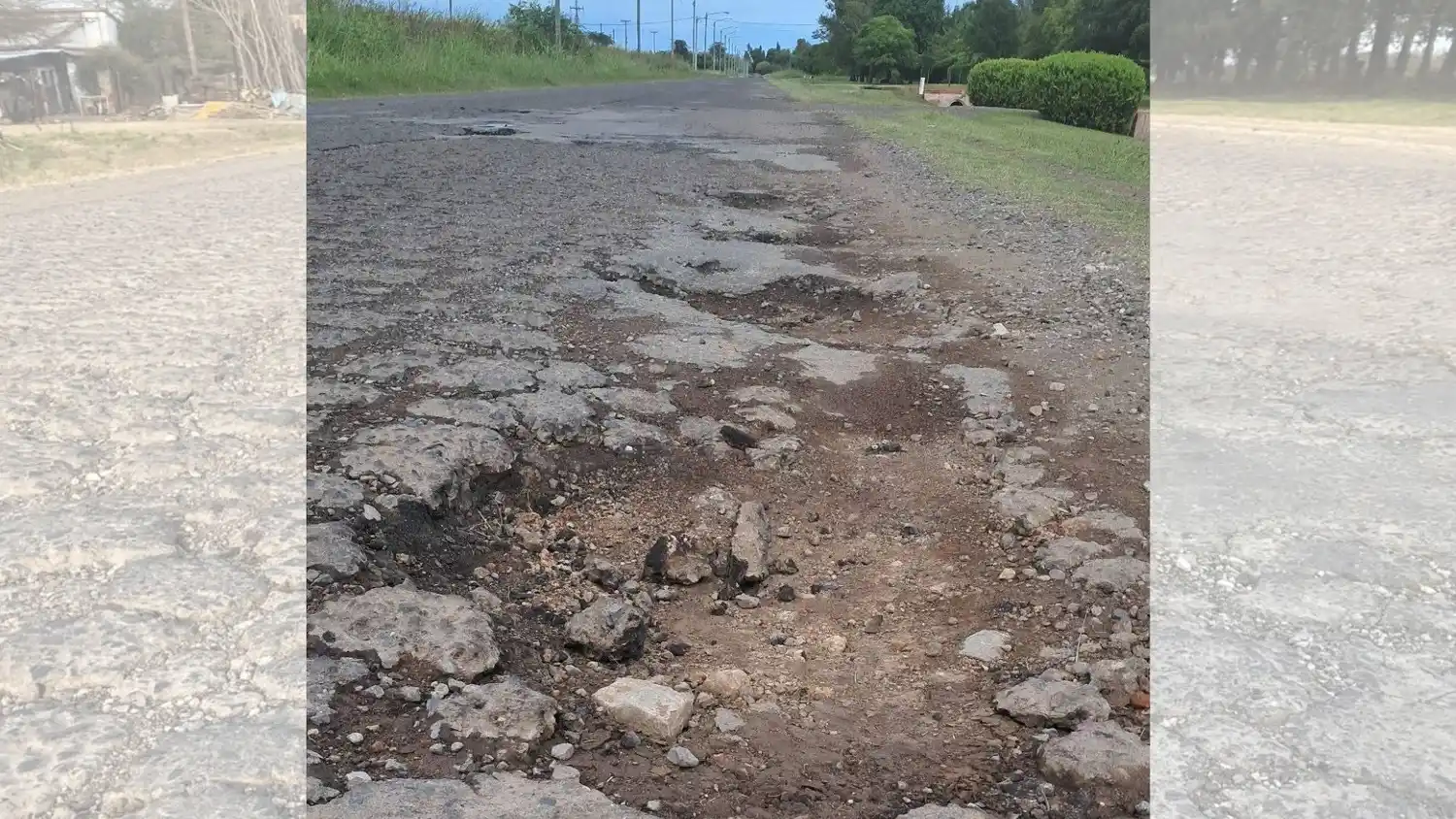 Una queja más sobre el camino al Aero Club: esta vez un motociclista lo describió con una canción