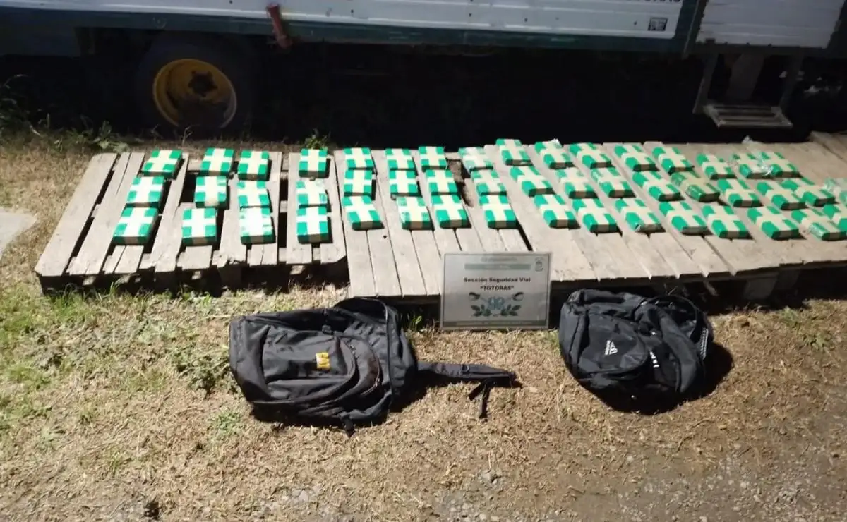 Detuvieron a un camionero boliviano con más de 52 kilos de cocaína durante un control en Totoras - 1